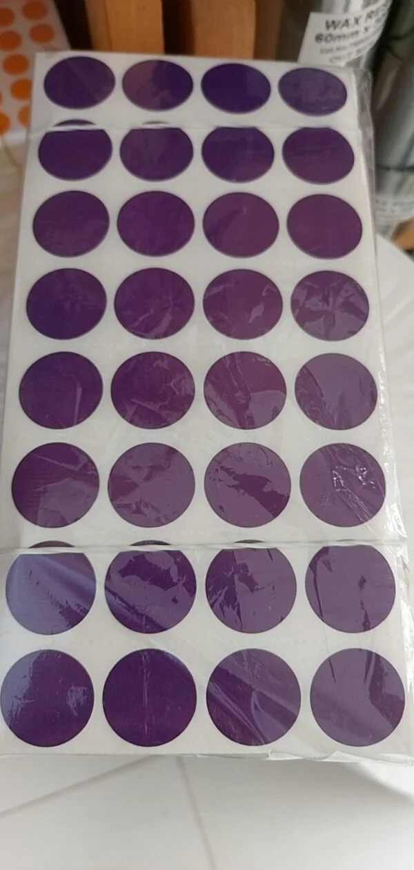 Decal Tròn Đường Kính 20 mm Màu Hồng Nhạt - Hình ảnh 3